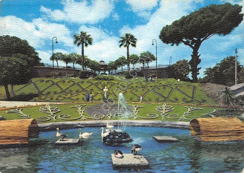 Cartolina Catania Giardino Bellini 1965
