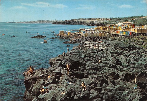 Cartolina Catania Ognina La Scogliera