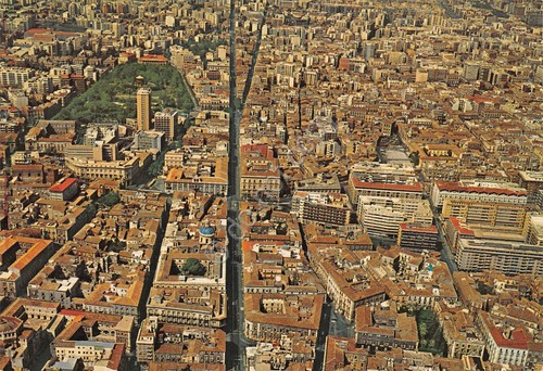 Cartolina Catania Panorama aereo anni '70