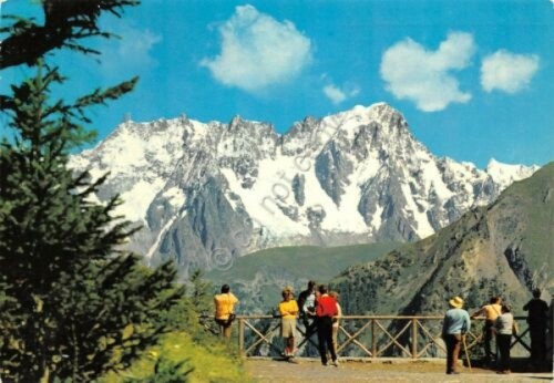 Cartolina Catena del Monte Bianco da Tete d' Arpy 1973 …