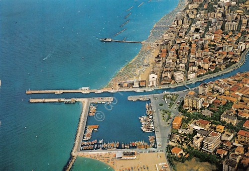 Cartolina Cattolica Gabicce Panorama aereo anni '70