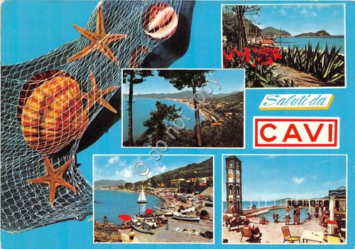 Cartolina Cavi vedutine 1965 (Genova)