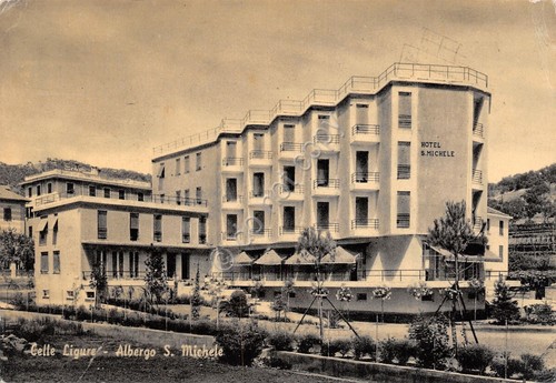 Cartolina Celle Ligure Albergo San Michele