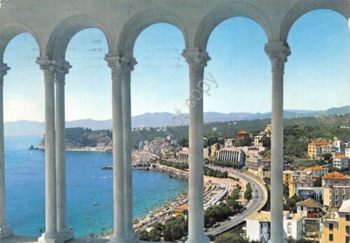 Cartolina Celle Ligure Panorama da arcate 1968 (Savona)