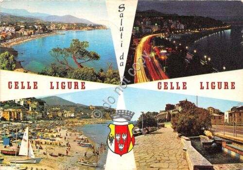 Cartolina Celle Ligure vedute varie 1971 (Savona)