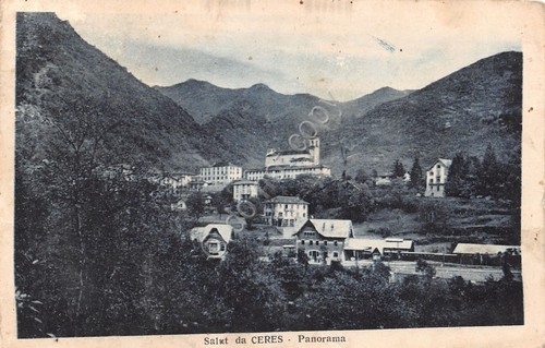 Cartolina Ceres Panorama 1929 sporca
