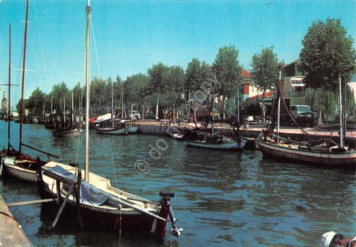Cartolina Cervia Milano Marittima Porto Canale imbarcazioni