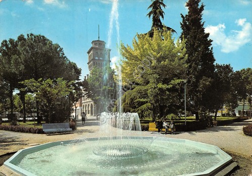 Cartolina Cervignano del Friuli Giardino Pubblico 1965