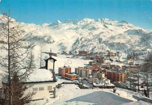 Cartolina Cervinia Breuil Panorama 1971 (Aosta)
