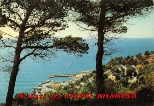 Cartolina Cervo Ligure Capo Mimosa Hotel Camping (Imperia)