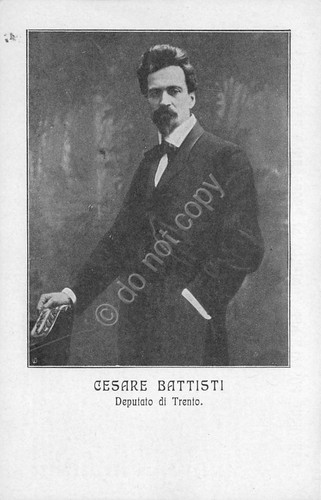 Cartolina Cesare Battisti cartolina Comitato propaganda patriottica