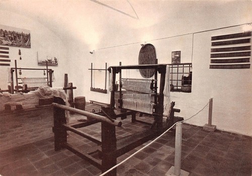 Cartolina Cesena Museo Civiltà Contadina sala tessitura