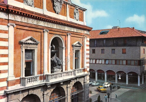 Cartolina Cesena Palazzo del Ridotti Papa Braschi Pio VI (Forl“)