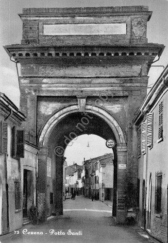 Cartolina Cesena Porta Santi