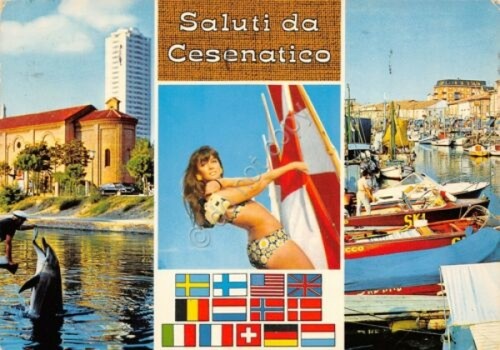 Cartolina Cesenatico Vedute Pin Up 1978 (Forl“)
