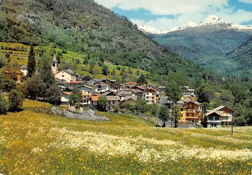 Cartolina Challant Saint Anselme panorama 1971