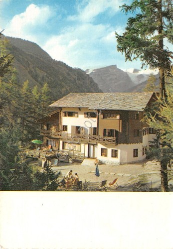 Cartolina Champoluc Albergo Anna Maria