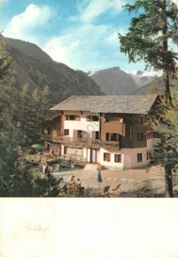 Cartolina Champoluc Albergo Anna Maria anni '60