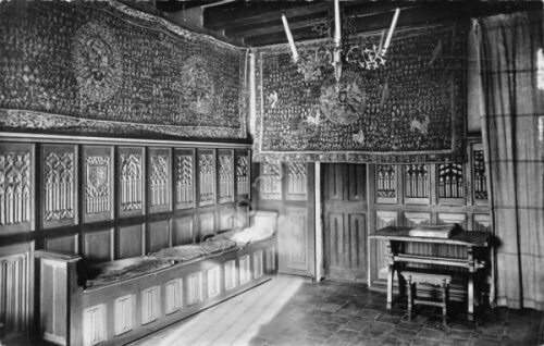 Cartolina Chateau Langeais Petit Salon Calyptol Inhalant Laboratorio Bellon 1956