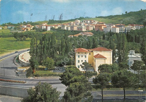 Cartolina Chianciano Terme Panorama 1968 timbro a targhetta viabilità 1968