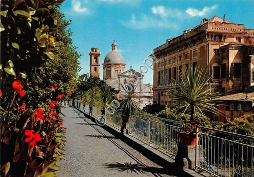 Cartolina Chiavari Chiesa S. Francesco Villa Rocca 1970