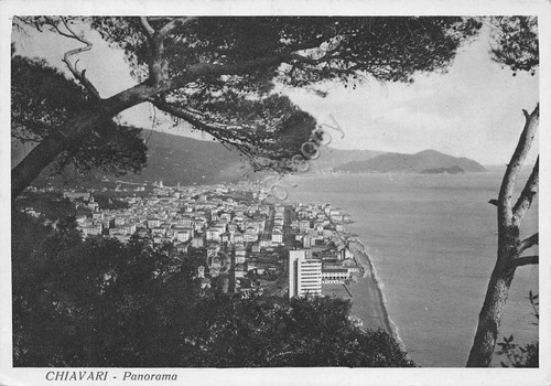 Cartolina Chiavari Panorama 1938 (Genova)