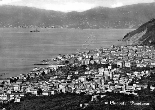 Cartolina Chiavari panorama anni '50