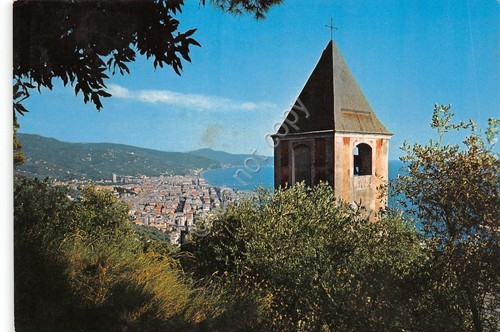 Cartolina Chiavari panorama visto da Madonna delle Grazie 1982