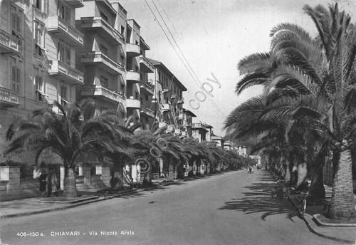 Cartolina Chiavari Via Nicola Arata