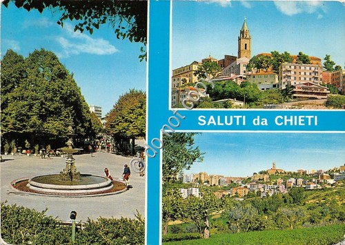Cartolina Chieti Saluti da Vedutine (Altre tematiche)