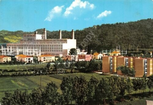 Cartolina Chivasso Centrale Idroelettrica 1968