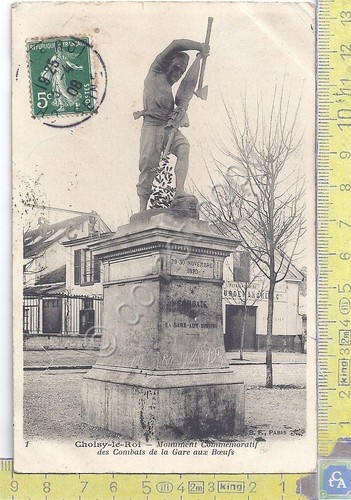 Cartolina Choisy le Roi - Monument- Vg France Congo B. …