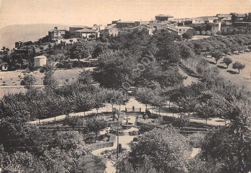 Cartolina Cingoli Giardini Carducci Panorama parziale