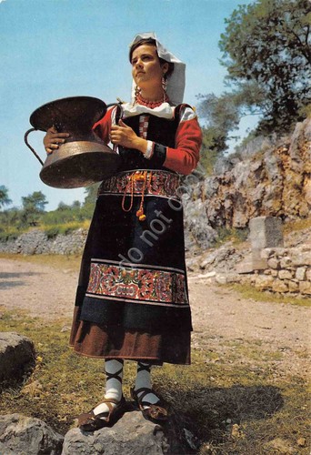 Cartolina Ciociaria costume tradizionale donna
