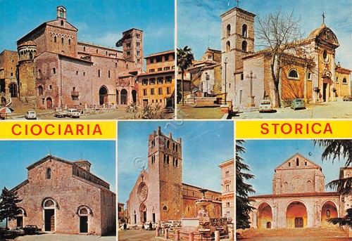 Cartolina Ciociaria storica vedute varie