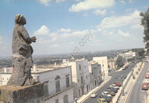 Cartolina Cisternino Via San Quirico dall'alto anni '80
