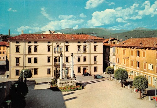 Cartolina Cividale del Friuli Piazza Ristori 1970