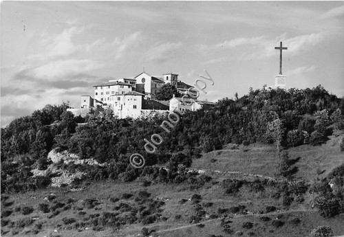 Cartolina Cividale Santuario di Castelmonte 1954