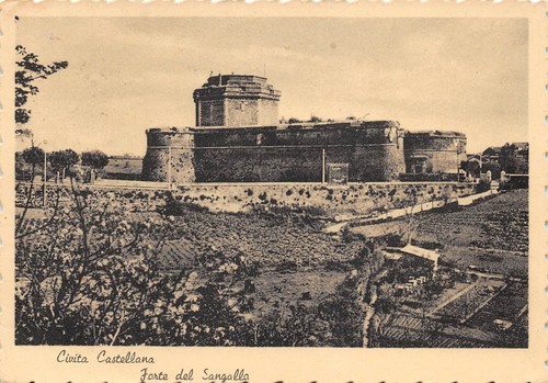 Cartolina Civita Castellana Forte del Sangallo 1951