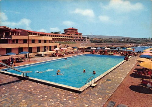 Cartolina Civitavecchia Park Hotel Sunbay Piscina anni '80