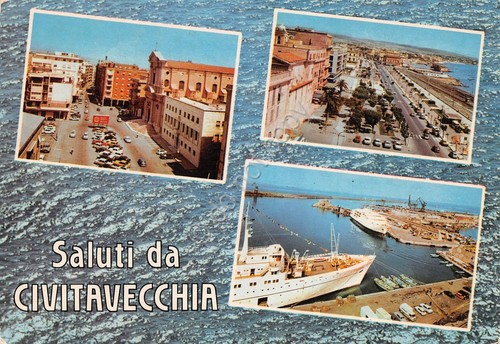 Cartolina Civitavecchia vedute (Roma)