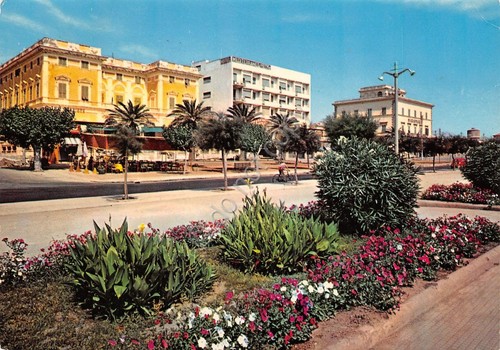Cartolina Civitavecchia Viale Garibaldi Zona Alberghi 1968