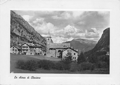 Cartolina Claviere Chiesa