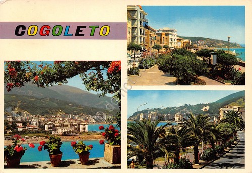 Cartolina Cogoleto vedute lungomare 1978 (Genova)