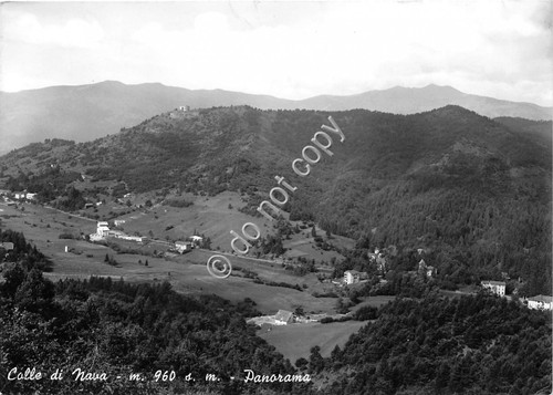 Cartolina Colle di Nava panorama