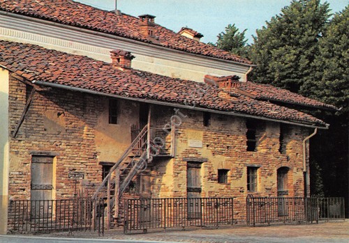 Cartolina Colle Don Bosco casa del Santo (Asti)