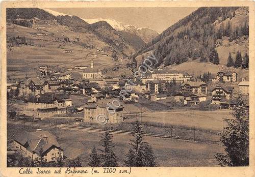 Cartolina Colle Isarco sul Brennero Panorama 1940 (Bolzano)
