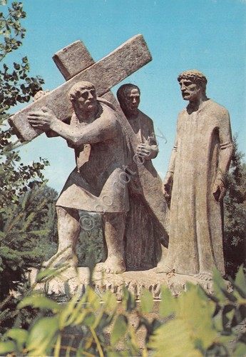 Cartolina Collevalenza Santuario Amore Misericordioso Via Crucis IV Stazione