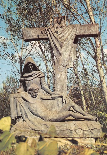 Cartolina Collevalenza Santuario Amore Misericordioso Via Crucis XII Stazione