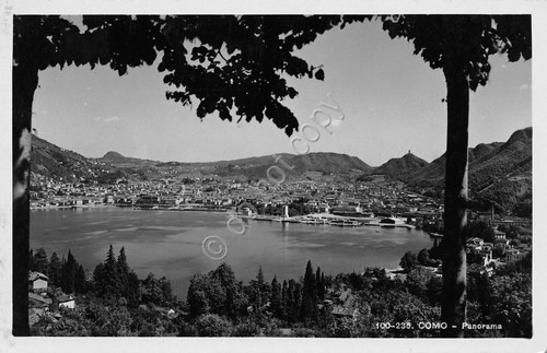 Cartolina Como panorama 1937